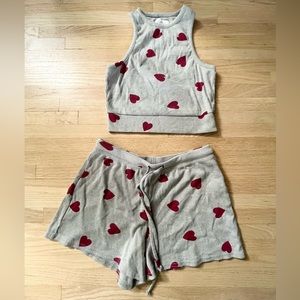 colsie heart pj set